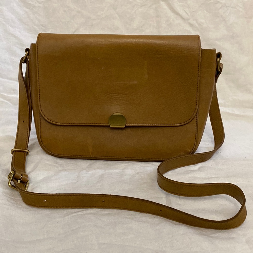 MADEWELL The Abroad Shoulder Bag Light Brown/olive